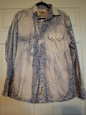 LARRY MAHAN Men's Western "Diamond" Pearl Snap Shirt